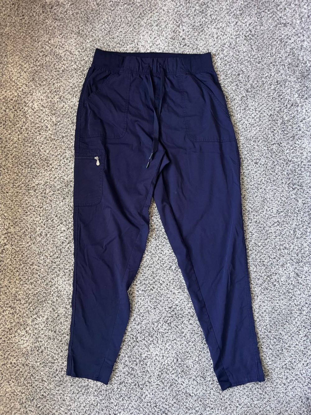 Adar Movement Jogger Scrub Pant Women L Navy Drawstring Pockets Style # P9500